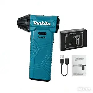 Makita Mini Portable Air Duster & Inflator, Rechargeable Handheld Electric Blower for Car Cleaning, Computer Dust Removal, Camping Air Mattress Inflation & Outdoor Adventures