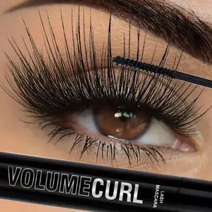 1PC Waterproof Slim Voluminous Lengthening Fluffy Lashes Mascara, Curly Eyelashes - Waterproof, Stain-proof, Black, Convenient and Durable, Perfect for Festival and Holiday Gifts