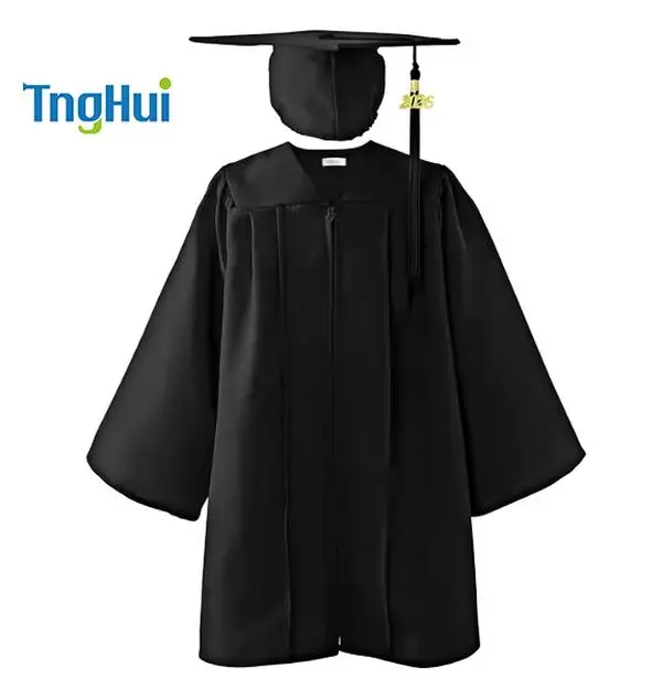 Kids' Small-Size Formal Graduation Gown Set - Matte Finish, Rich Colors, Small Graduations Attire, Costume Outfit, S Size, Bulk Purchase Option