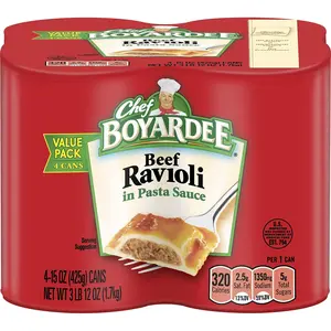 Chef Boyardee Beef Ravioli, 15 oz, 4 Pack Food Instant Pasta Vitamin