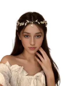 Luxurious Leaf Water Drop Rhinestone Bridal Crown Tiara, Vintage Design Hairband, Perfect for Weddings, Proms, Formal Occasions, Gift for Friends and Family, Elegant Crown Design, Headband