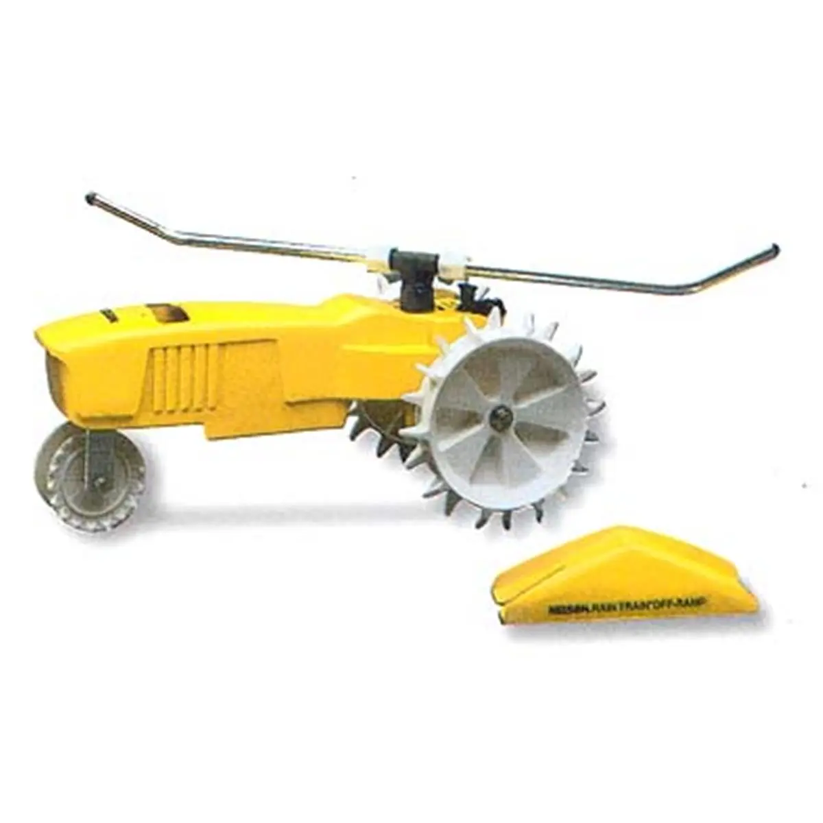 212 MAIN Nelson Rain Train Traveling Sprinkler, Garden Hose Nozzle Compatible, Efficient Home Improvement Watering Systems Component