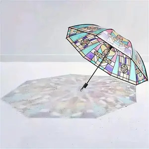 Automatic Color Changing Umbrella, Windproof Unisex Travel Umbrella, 8 Reinforced Ribs, Waterproof Folding Portable, Ideal Gift