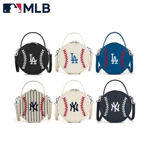 MLB Circle Crossbody Bag For Women,Baseball Team Logo Design,Fashion style,Waterproof And Adjustable Shoulder Strap,Lightweight Shoulder Bag For Party,Holiday And Daily Use,Christmas Gift, 102