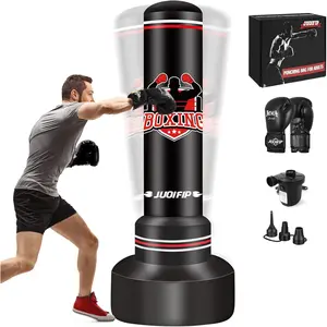 Heavy Punching Bag with Stand Adults Teens,70" Free Standing Boxing Bags,Kickboxing Training Equipment Bags for Men Training Thai Fitness Karate summervibes