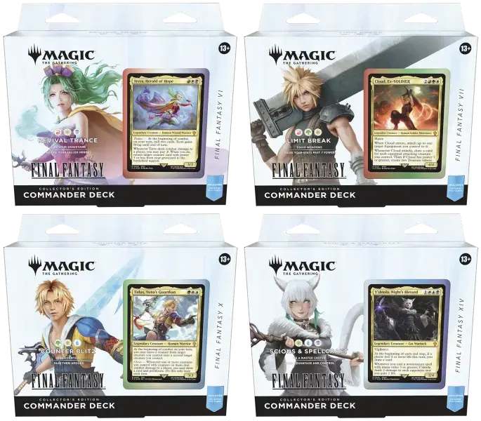 Magic The Gathering Collectible Foil Surge Commander Decks Final Fantasy Edition Featuring Festival Trance & Limit Break Cards