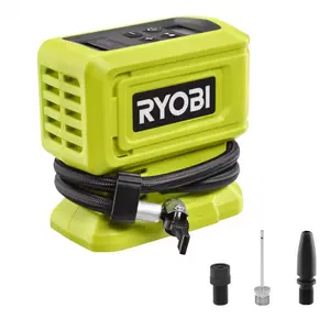 Ryobi 18V Cordless High-Pressure Inflator TOOL-ONLY Compact Powerful for Tires RYOBI
