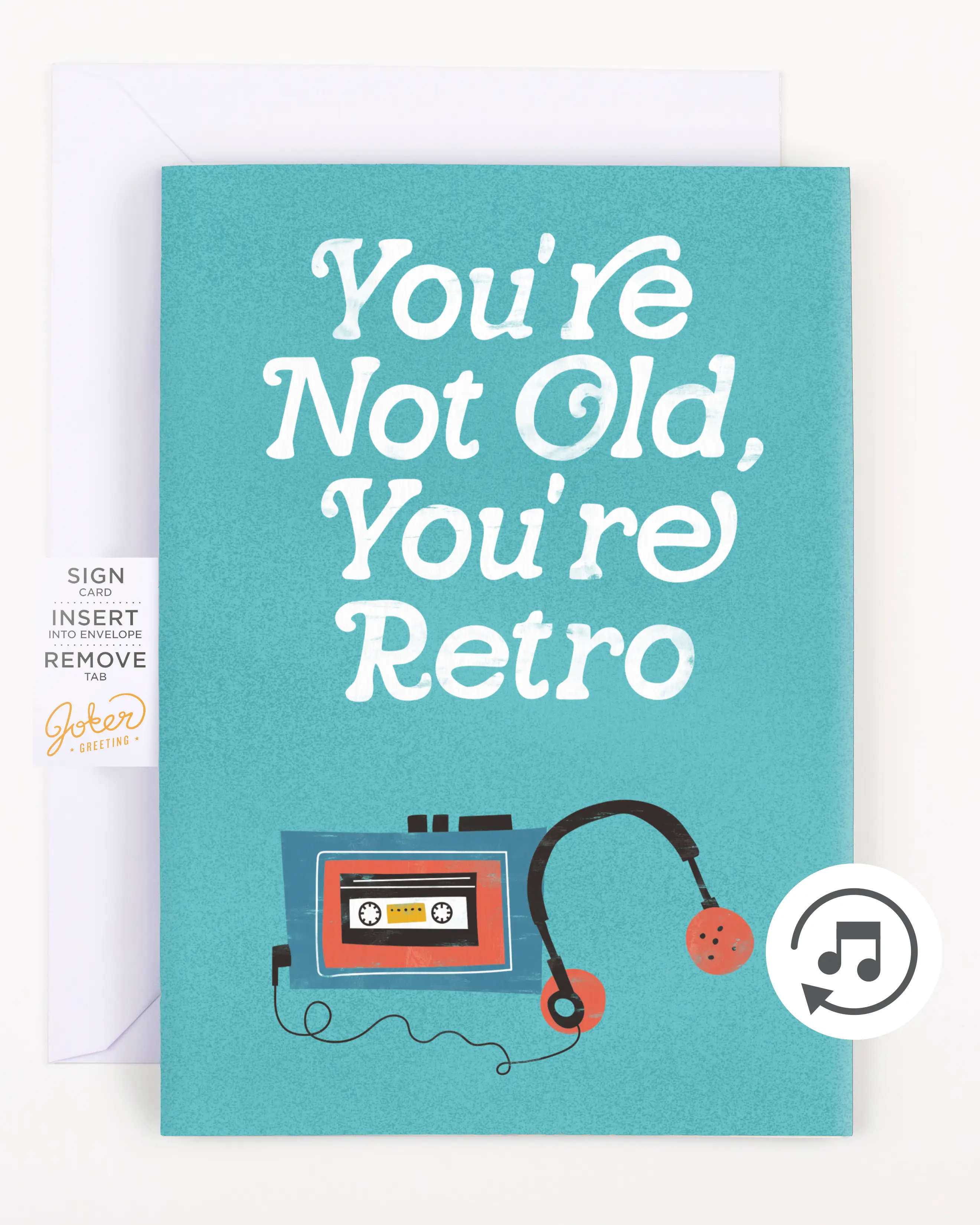 Endless Retro Birthday Card with Glitter
