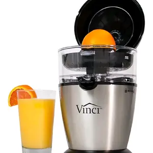 Hands Free Electric Citrus Juicer, 1-Button Juicer Machine, Orange, Lime Grapefruit, Lemon Squeezer. Easy To Clean Orange Squeezer.