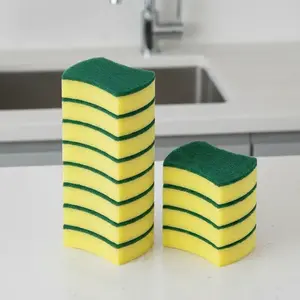 12pcs, Dishwashing Magic Scrubbing Dishware Artifact Brush Bowl Cleaning Absorbent Sponge Block Scouring Pad Dish Sponges, Kitchen Stuff, Kitchen Cleaning Gadget, Kitchen Cleaning Supplies