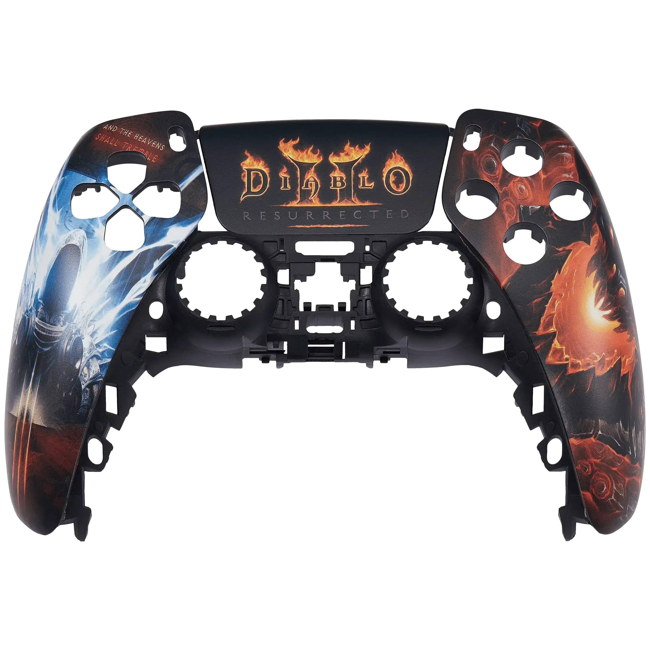 PlayStation 5 Controller Top Faceplate, Custom Diablo II Themed Console Accessory for Gaming Consoles