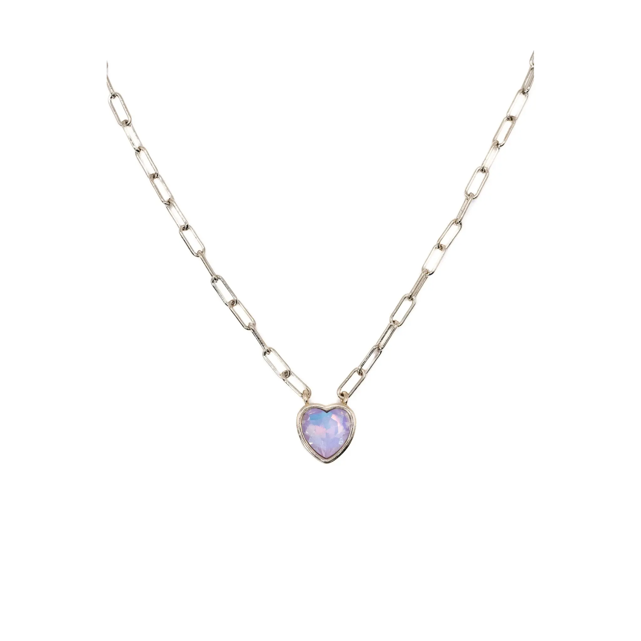 Moonlit Melody Necklace - Light Linen Lilac