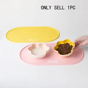 New Silicone Pet Feeding Mat, Cat Dog Bowl Pad, Easy Clean, Spill Proof, Durable Design, Perfect for Pets' Meals & Snacks