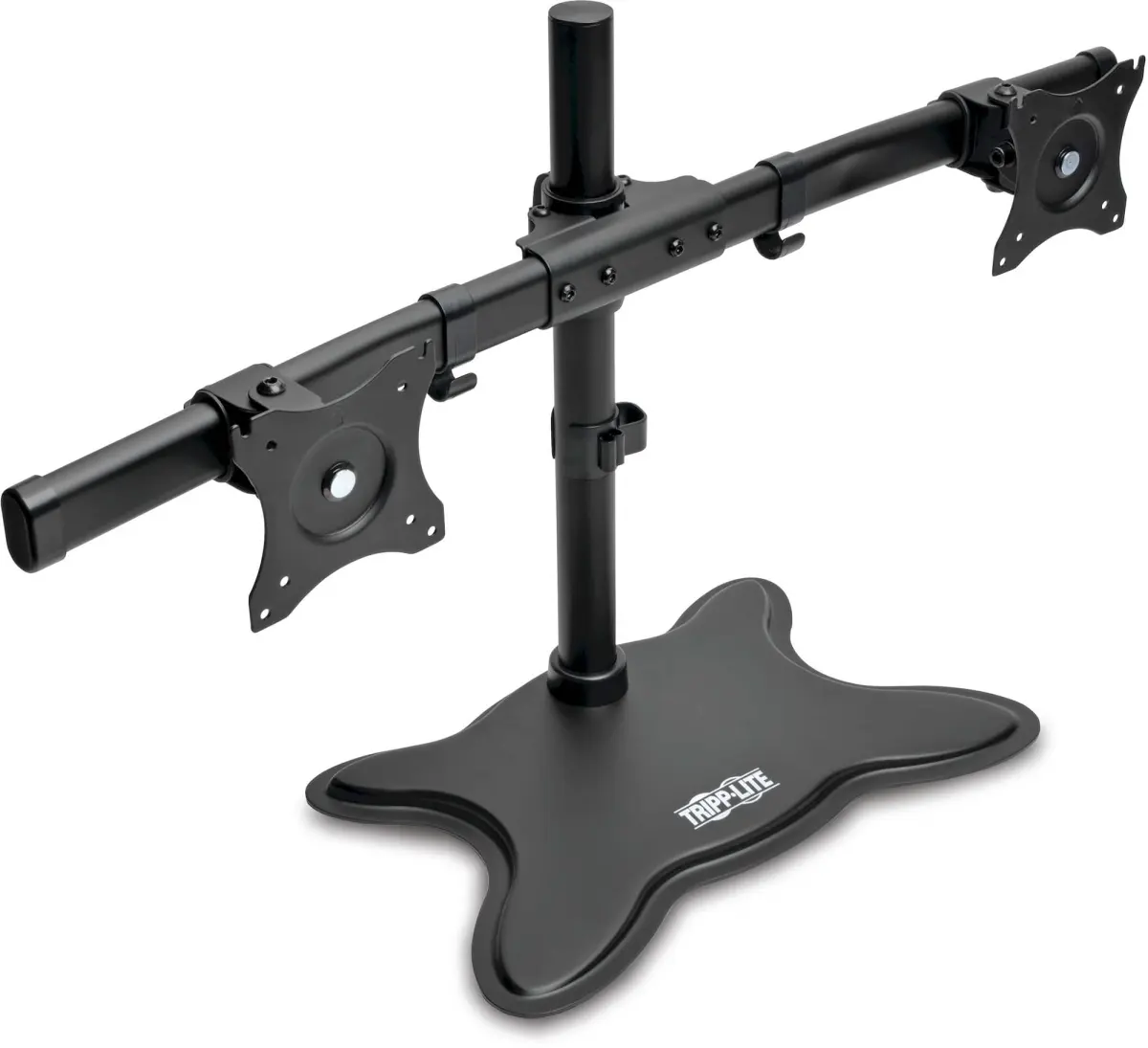 Tripp Lite TRL-DDR1327SDD Full Motion Desktop Dual Monitor TV Stand - 13x27in, Black, Adjustable Height, Dark Finish, Powder-Coated Metal TV Stand & Multimedia Centre, Adjustable Height Tv Stands & Multimedia Centres, Dark Finish Tv Stands & Multimedia Ce