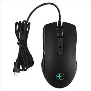 USB C Mouse Type C Ergonomic Wired Mouse RGB Gaming Mouse Optical Mouse