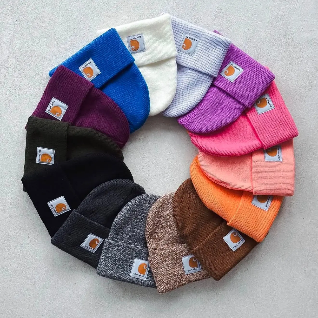 Carhartt Knit Cuffed Beanie Hat for Men Women – Warm Winter Watch Cap, Soft Stretch Acrylic Ribbed Skull Cap, Unisex Outdoor Beanie for Skiing, Snowboarding, Hiking, Camping, Workwear, Casual Streetwear Fashion, Multiple Colors, Cold Weather Essential