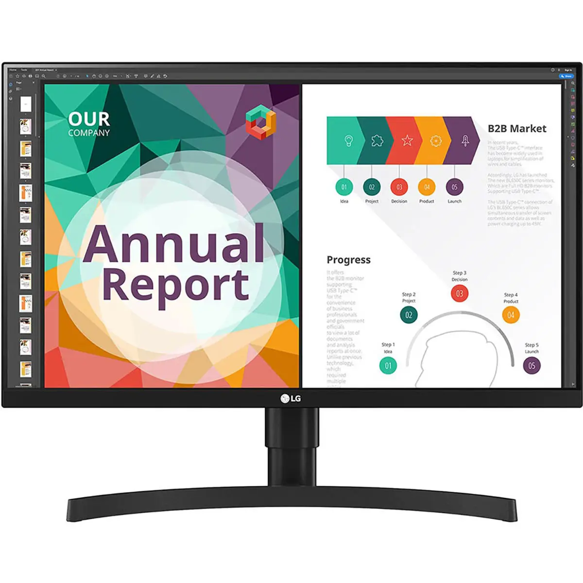 LG 27BN85UN-B 27" 16:9 4K Ultra HD IPS LCD HDR Monitor, Black