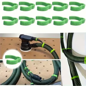 10pcs Compatible Festool D27 Vacuum Hose Clamps, Heavy-Duty Dust Hose for Grinding Wheels & Dust Suction Machines, Workshop Use, Hose Fittings