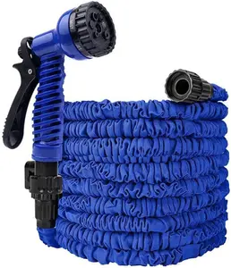 25 50 100ft Expandable Garden Hose With Multi Pattern Spray Nozzle Flexible Water Hose For Garden Lawn Car Washing Patio Cleaning Pet Bathing