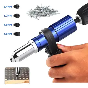 Electric Rivet Gun 2.4mm-4.8mm rivet nut gun drill adapter Cordless riveting tool Insert Nut Pull Rivet Tool Hand Tools