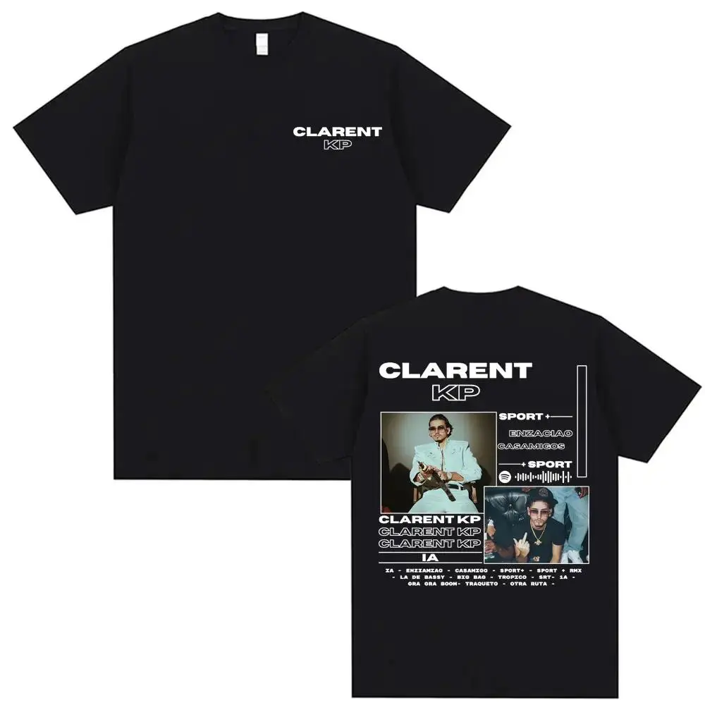 Oversized Clarent Album Graphic T-Shirt, Soft 100% Cotton Streetwear Top for Men and Women, Breathable Hip Hop Short-Sleeve, Shortsleeve, Stylish, Tee, Fashion