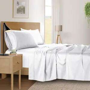 Kathy Ireland 500 Thread Count Tencel Cooling Cotton 4-Piece Sheet Set