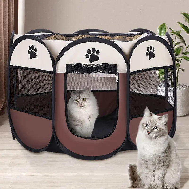 Cat delivery room Foldable cat cage Pet fence Enclosure Tent cat litter Cat delivery room Octagonal cage Dog kennel Wholesale Dog cage Kitty