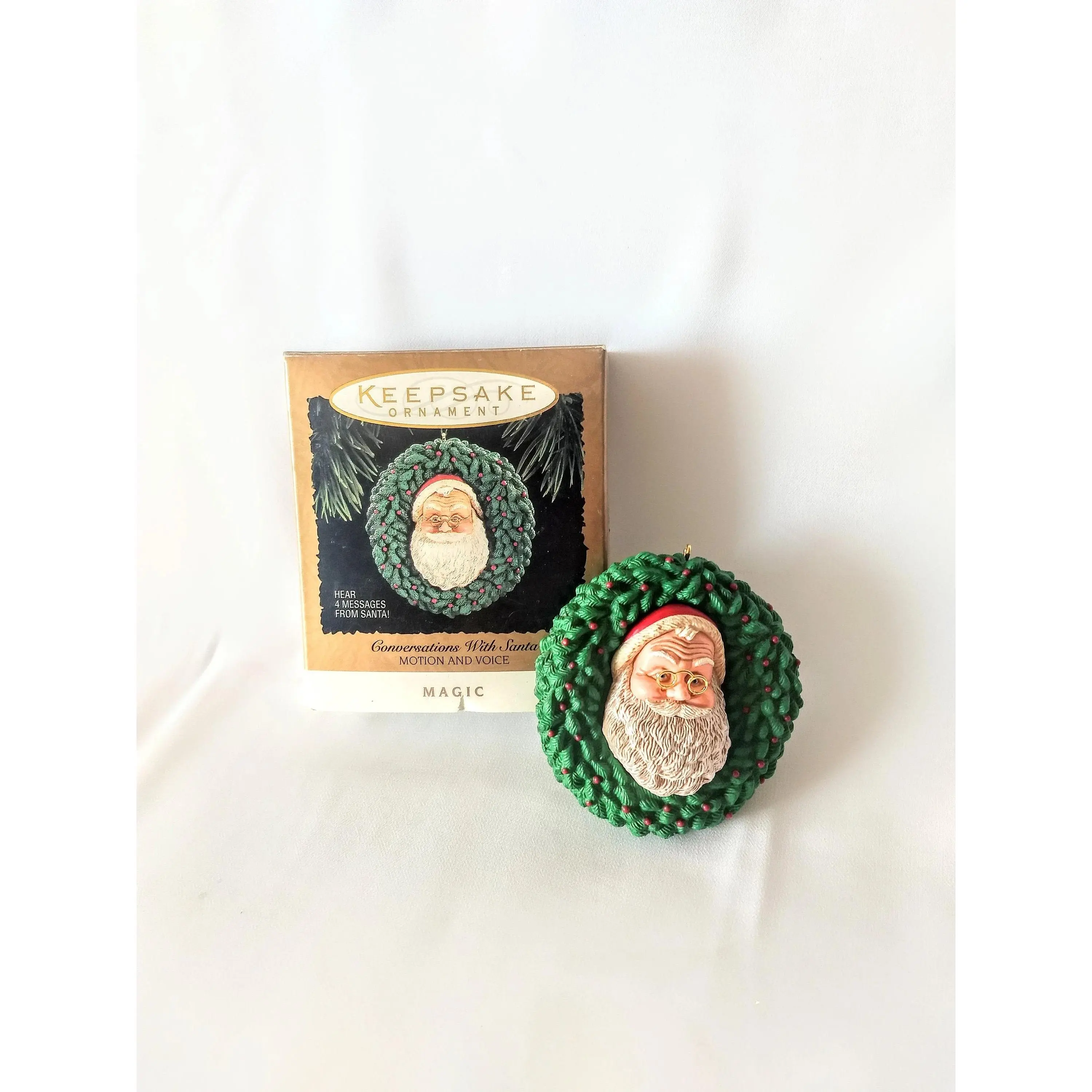 Hallmark 1994 'Conversations With Santa' Magic Voice & Motion Ornament