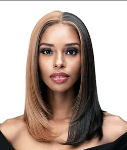 BOBBI BOSS-MLF241 RHIAN LACEFRONT WIG with Natural Looking Hairline and Soft Texture for Everyday Wear