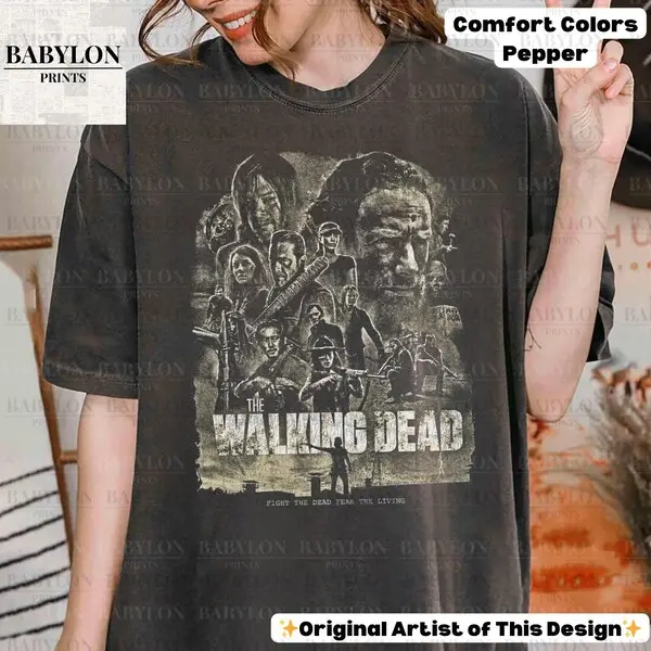 The Walking Dead Group T Shirt TWD Shirt, Daryl Dixon Shirt, Rick Grimes tee, Michonne Walking Dead Merch, Negan Bat Shirt Carol Twd Shirt