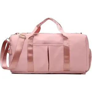 Unisex Sports Gym Bag, Travel Duffel Bag with Wet Pocket and Shoes Compartment for Training, Swim,summervibes