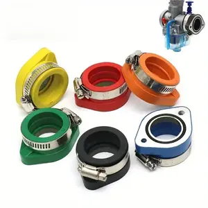 Mopar carburetor adapter intake pipe, suitable for PE26, 28, 30, PWK21, 24, 26, 28, 30 type carburetors, suitable for 110, 125, 150, 200cc engines.