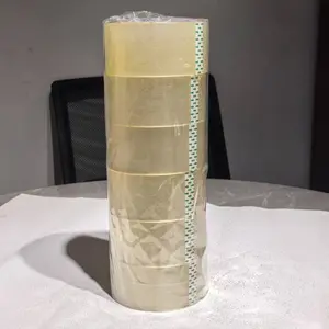 6 Rolls Strong Industrial Adhesive Tape 48mm X 90m Transparent Sealing Tape, Durable Packaging Tape for Shipping and Moving, Waterproof and High Strength