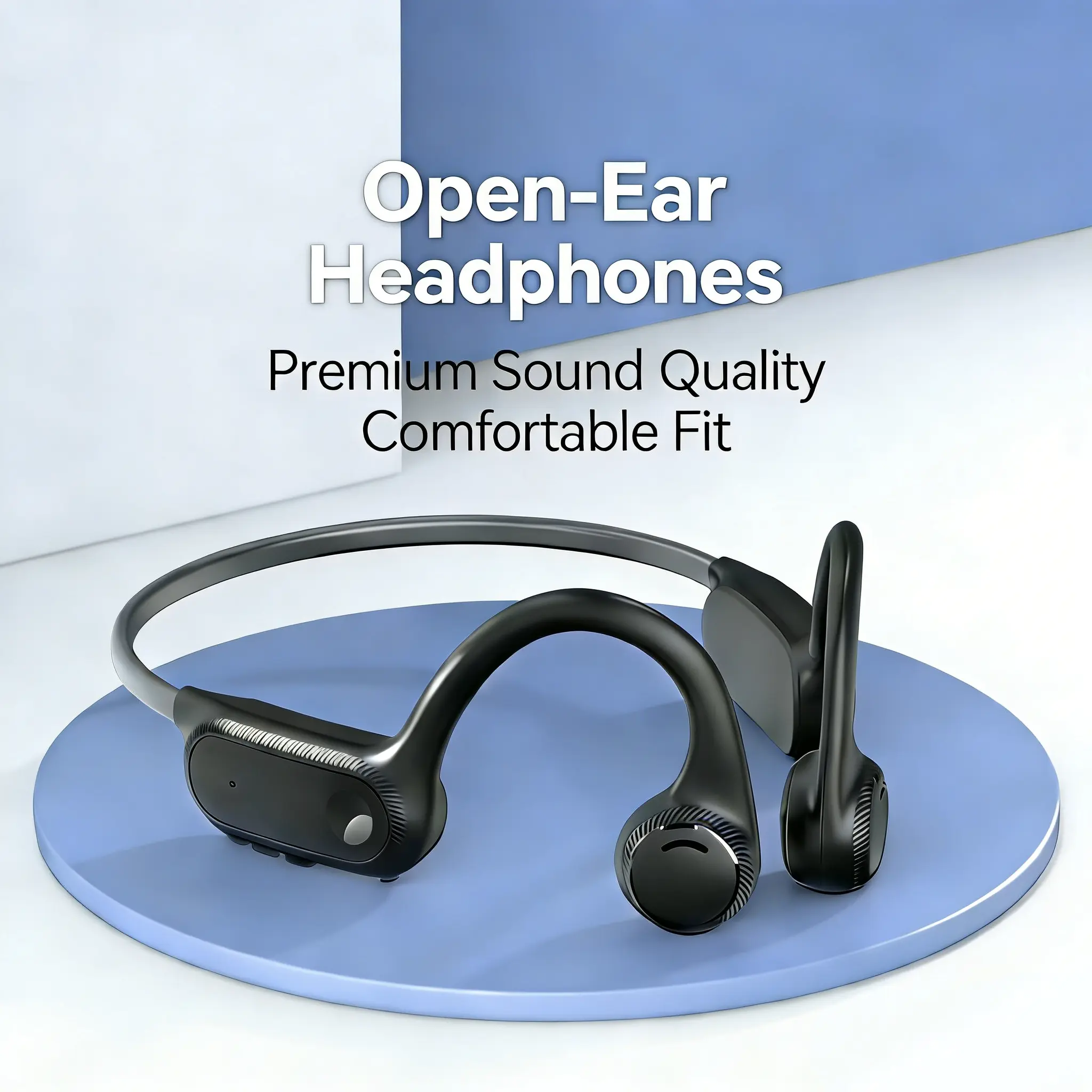SST S100 Air Conduction Ultra-Light Wireless Stereo Headphones - Electronic Device, Bluetooth 5.3 Connection, USB-C Fast Chargeable, 10 Hours Playtime, Open Ear Design