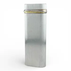 Pre-owned Cartier Sterling Silver 925 (Ag925) Small Leather Goods Trinity Oval Lighter
