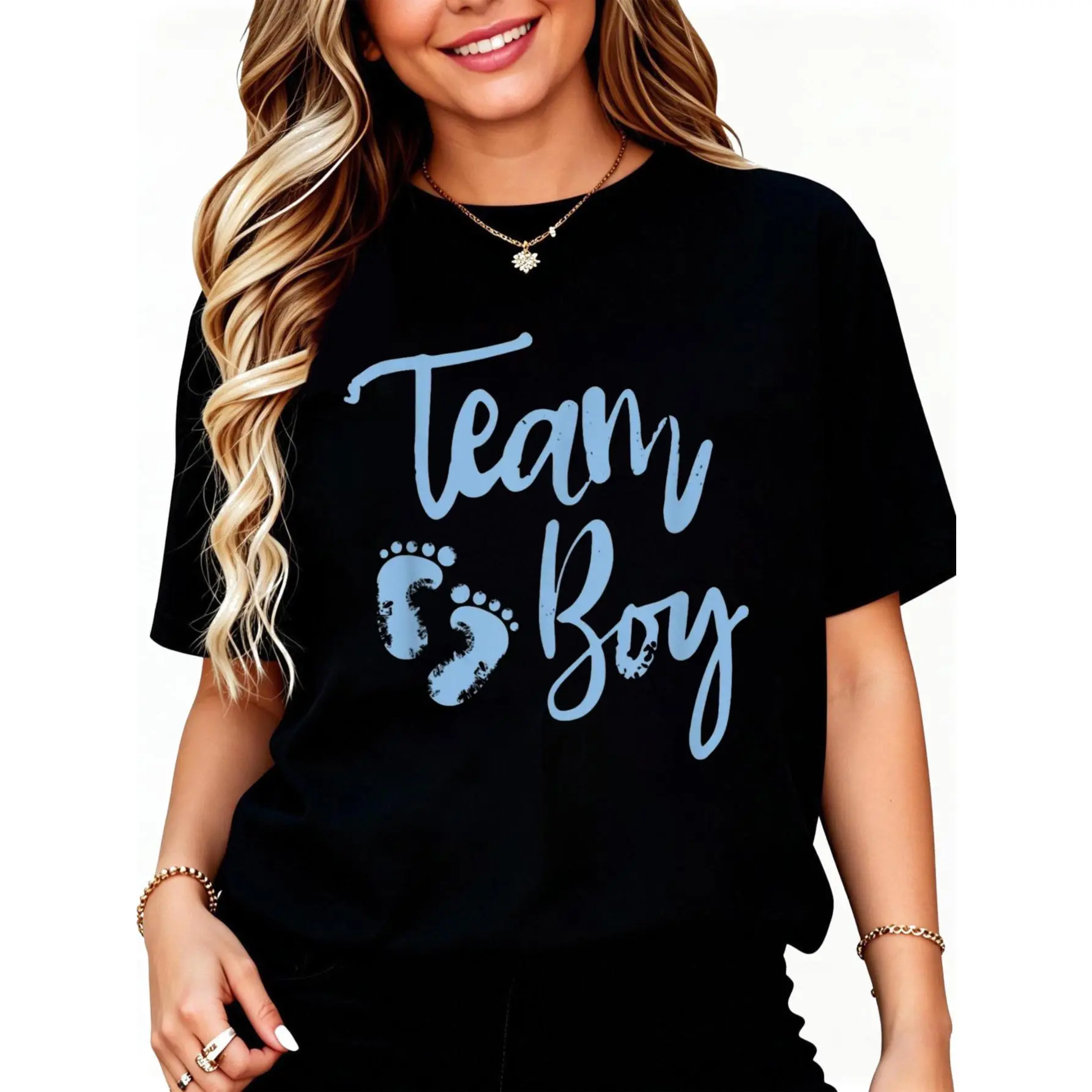 Gender Reveal Baby Shower Shirt - Team Boy T-Shirt