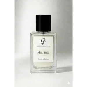 G&J Fragrances Aurum Warm Vanilla with Whiskey Cinnamon and Amber 50mL Extrait de Parfum Luxurious Scent for Cozy Evenings