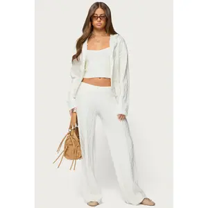 Louise Straight Leg Cable Knit Pants