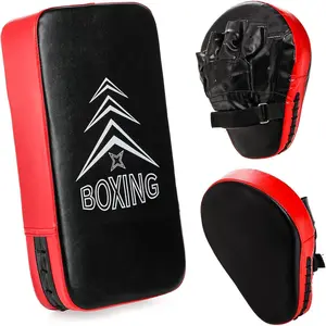 2-in-1 Punching Mitts Kick Pack Set, Boxing Pads Curved Focus Mitts,  Hand Pad Taekwondo Kick Pad for Beginner, Adjustable Strike Shield Arm Pad for Muay Thai, Taekwondo, MMA