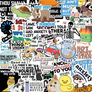120 PCS of Funny Stickers for Women,  Hilariou Quotes Meme Sticker Pack for Laptop, Work, Water Bottle, Computers, eBook - Vinyl Waterproof Decals, UV Resistant