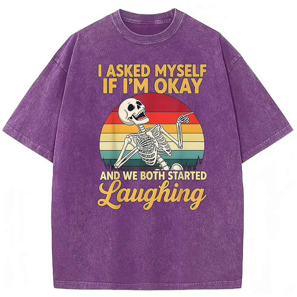 Washed T-shirt-Purple