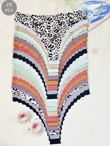 20-Pack Women's Seamless, Breathable and StretchPanties with Low-Rise Design. Sexy underwear perfect forbeach outings, parties, camping and family gatherings