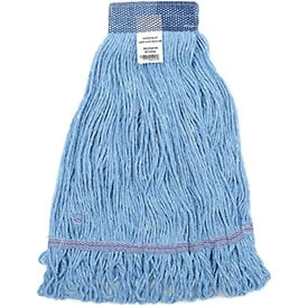 Greenwood 41383 Large Looped Wide Mesh Band Mop Head - Acrylic-Rayon Cotton Blend Floor Mopping Accessory for Global Industrial Brooms, Mesh Head, High-Quality Modern Products