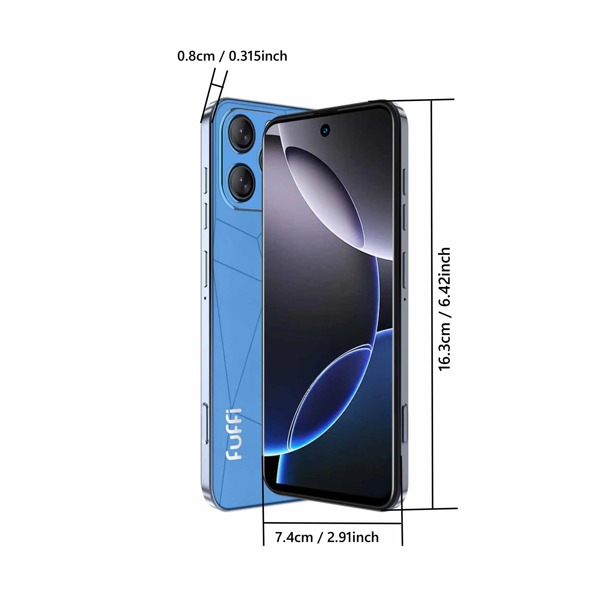 FUFFI 6.56 Inch Smartphone, 4G Network Android 12.0 Phone with 4+64GB ...