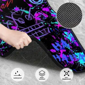 Jinx Monkey Anime Car Floor Mats 4-s Set Anti Slip Front and Rear Foot Mats Universal Car Accessories for SUV