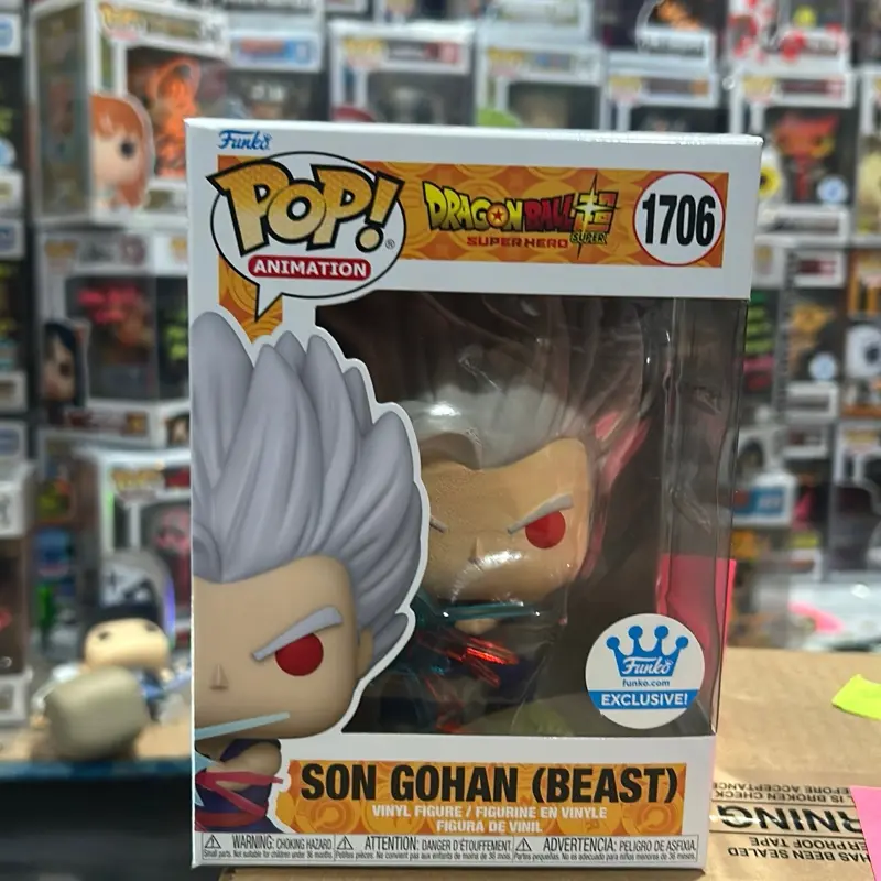 Funko Pop Gohan Vinyl Figure - FunkoShop Exclusive, TV/Movie Character, Figurine Collectibles, Decor Piece, Gift for Collectors, Model Figure, New