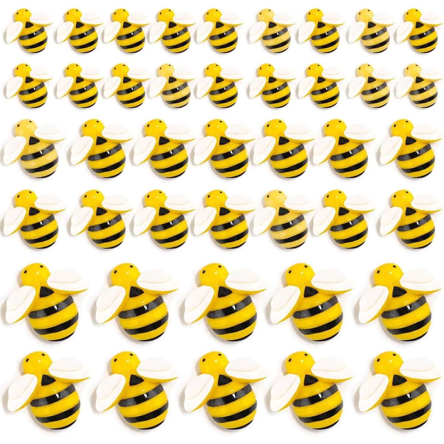 120 count Bumble Bee Decor,  Honey Bees for Crafts, Small Plastic Bees Ornaments for Decorations
