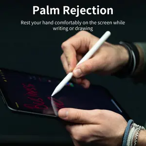 Rechargeable Active Capacitive Pen, Compatible with Apple Android Phones Tablets, Dual Touch Screen Stylus, 16.5cm, Magnetic
