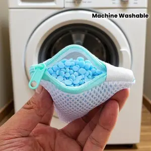 Reusable Zippered Laundry Soap Bags, Mesh Wash Bag for Delicate Clothes, Compatible with Fragrance Beads, Multi-Functional Storage Bag, Organizer