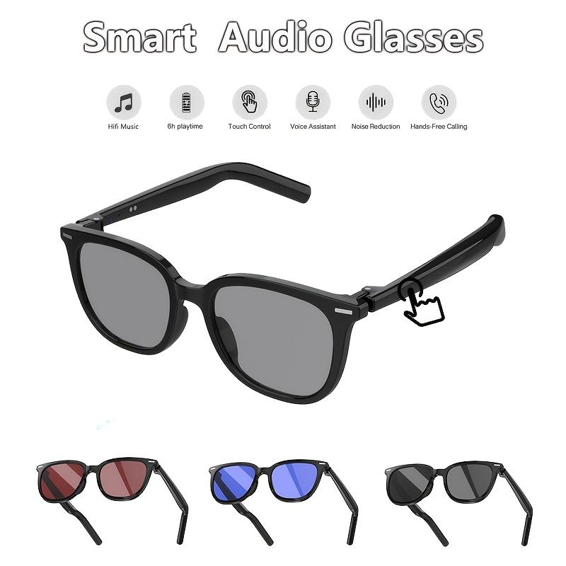 AI Smart Bluetooth Glasses for Men and Women, Gradient Tint,Real Time Translation, Voice Assistant, Hands-Free Calls, Indoor Protection for Iphone Android Music,Open-Ear Audio for Travel, Work Vlog